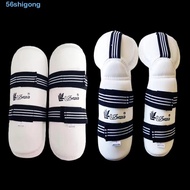 SHIGONG Karate Leg Protection, PU Leather Shin Guard Taekwondo Protective Gear, Martial Arts Ankle P