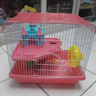 กรงปราสาทขนาดกลาง 25*34*35cm./ Hamster Cage / กรงหนูแฮมเตอร์ / แฮมสเตอร์/ ชูก้า / เม่นแคระ