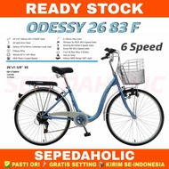 [ Original] Sepeda Keranjang Dewasa Mini Odessy 26 83 F Ukuran 26 Inch