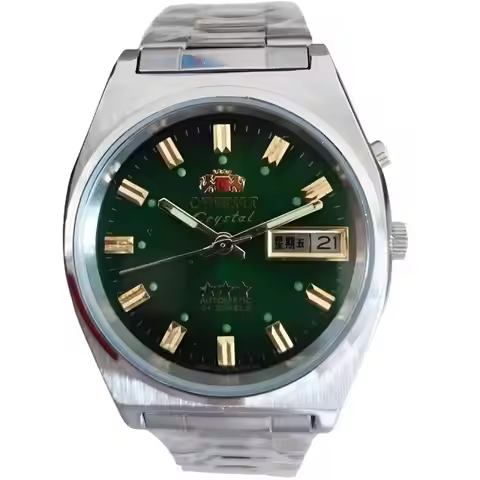 Unisex Mechanical Watch Steel Strap Folding Clasp Full Function World Time Orient Watch Series