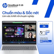 Laptop HP OmniBook 5 16-ag1068AU - BZ7T0PA (Ryzen AI 5 340/ 16GB/ 512GB/ Win 11 Home + Office + Micr