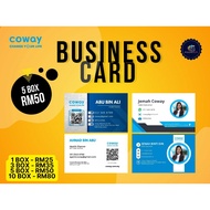 NAME CARD COWAY PROMOSI 5 KOTAK RM50 SAHAJA - SILA BACA DESCRIPTION SELEPAS PLACE ORDER
