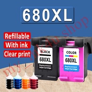 Compatible HP 680 ink HP 680XL black HP680XL  ink cartridge refillable for hp 2135 2136 2138 3635 36