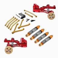 FMS FCX24 Metal Chassis Links Pull Rods and Oil Shock Absorber Set 1/24 RC Car Upgrade Parts Spare A