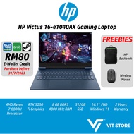 HP Victus 16 AMD Ryzen 7 6800H | 5 6600H | RTX 3050 Ti DDR5 144Hz 16.1" FHD  2Y 16-e1044AX / 16-e104