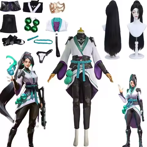 Hot Game Valorant Sage Cosplay Full Set Headdress Accessories Anime Secondary Style Cos Costume Hall