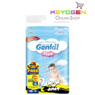 GENKI diaper TAPE New Launching on JULY 2021 - TWINPACK Mega pack L size 62pcs - FOC DIDI Thermal Lunch Bag