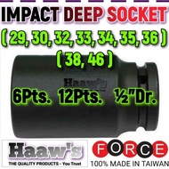 29mm, 30mm, 32mm, 33mm, 34mm, 35mm, 36mm, 38mm 46mm IMPACT LONG DEEP BOX SOCKET WRENCH 29 30 32 33 34 35 36 38 46 WRENCH