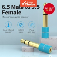 New Vention Stereo TRS Audio Adapter Jack 6.35mm (1/4 male) to 3.5mm (1/8) for Amplifier Guitar. Pen