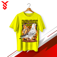 KAOS WARNA MERPATI BALAP KING OF SKY MOTIF HALLOWEN EYE COMBED 30s  / baju anak laki laki / kaos ana