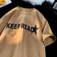 【M-8XL 】Summer New Round Neck Short Sleeved T-shirt for Men Trendy Simple Loose Oversized T-shirt fo