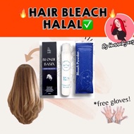 [NEW LOOK🔥]HAIR BLEACH PELUNTUR RAMBUT BLONDEBASIX HALAL HAIR DYE HALAL