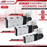 Solenoid valve 4V210-08 4V310-10 4V410-15 DC 24V BSPP