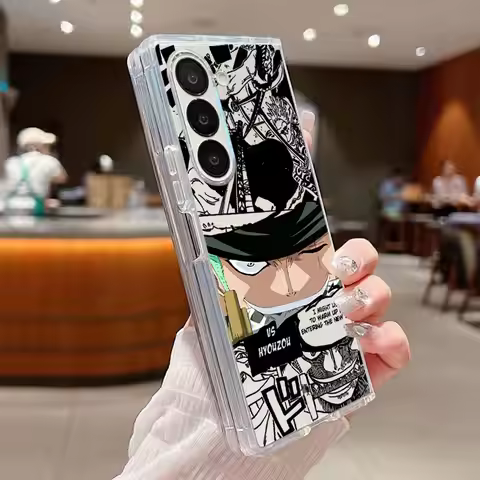 O-One P-iece Retro Hard Phone Cover Case for Samsung Galaxy ZFold7 Z Fold 7 6 5 4 3 ZFold6 ZFold3 ZF