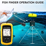 COD Gps Alat Pelacak Ikan Pintar di laut Sonar Fish Finder Cable Display kedalaman 100 meter TL8