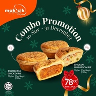 COMBO : Bolognese Chicken Pie & Mushroom Chicken Pie