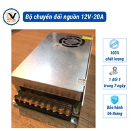 Bộ chuyển đổi nguồn 12V-20A có quạt tản nhiệt - Chuyển đổi 220/110 về 12V