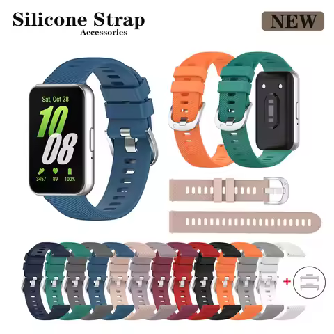For Samsung Galaxy Fit 3 fit3 Strap+Connector Sports Silicone Band