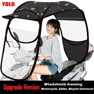 【Upgrades】Ebike Canopy Umbrella Motorcycle Awning Waterproof Sun Protection Electric Car Scooter Cov