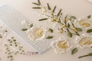 DIY材料包/法式刺繡線上視頻課程/花的告白