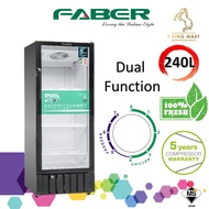 ELBA EHSC-E3123(BK) 310L Dual Layer Glass Door Display Chiller 1 door Showcase Refrigerator  / FABER FRESCO SC 380