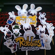 Cake topper rabbids invasion rabbid rabbit cake