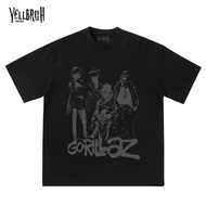 KATUN kaos band G0rll4zzzz Grunge Grey Music Thick Cotton Y1