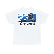 Hot Sale Alex Albon Formula 1 Graphic Casual T-Shirt Short Sleeve Print F1 Williams F1 Bootleg AA23 