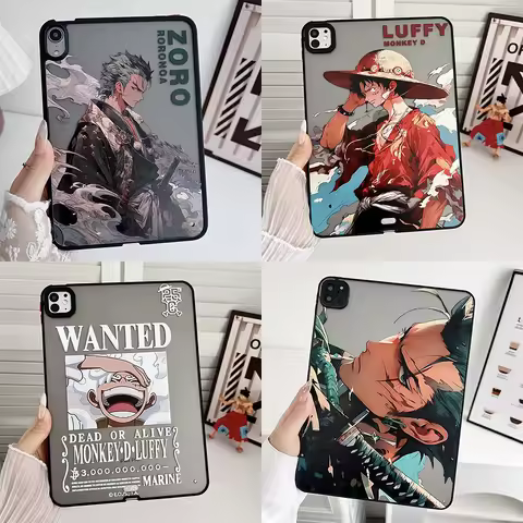 Cartoon Anime One Piece For iPad Air 2/3/4/5 Pro 12.9 Pro 11 Mini 6 Cases Accessories For iPad 5/6/7
