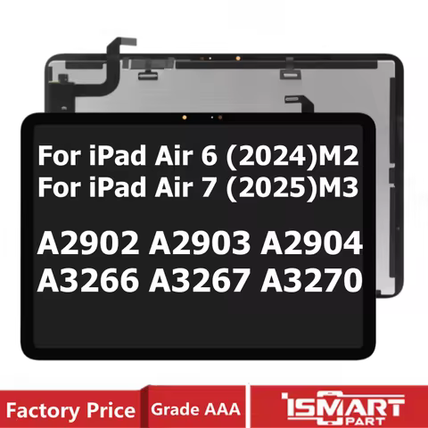 11" For iPad Air 6th/Air 7th Gen M2 M3 LCD Assembly A3266 A3267 A2902 A2903 A2904 A3270 Display Touc