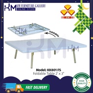 KM Furniture 3V Meja Jepun Plastik (KK801)/ Meja Jepun/ Meja Makan Rendah/ Meja Makan Plastik Rendah