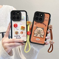 Casing Honor X8 5G Casing Honor X6 5G Compatible with Labubu Capybara Pattern Cute Soft Phone Casing