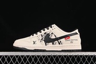 Nike SB Dunk Low LV聯名 印花米黑  低幫休閒板鞋 平底鞋 波鞋