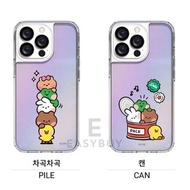 🇰🇷 韓國 Line Friends Pile Can篇 幻彩款式 帶防摔效能 手機保護套 Line Friends Can Pile Hologram Case (適用於 多款手機 型號 歡迎查詢) iPhone13 iPhone12 iPhone11 同時 適用於 三星 Samsung Galaxy S10 Galaxy S20 Galaxy S21  Galaxy S22 Galaxy S22 Ultra Note 20 Ultra Note10 Note 10 Plus 最新款式 正版 韓國直送