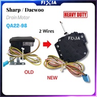 Heavy Duty Sharp/Daewoo DWF-688 DWF-750S DWF-772W DWF-1298NS/Daema DW-MD22 Washing Machine Drain Motor QA22-98 2 Wires (1204) FIXIA