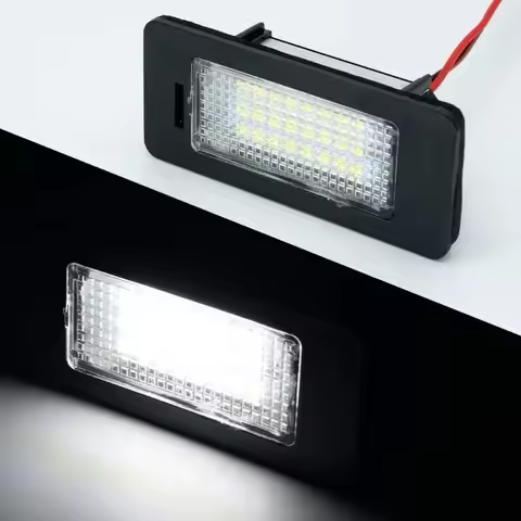 2PCS LED Number License Plate Light Lamp for SKODA Rapid Yeti Octavia 3 Superb B6 Fabia for A7 A1 A3