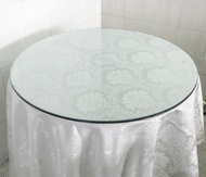 Tempered glass customized round table rectangular round table coffee table glass dining table