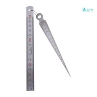 Mary Stainless Steel Taper Welding Gauge Test Welding Taper for  Gauge Depth Ruler