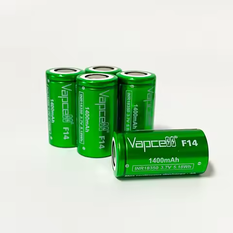 Long Runtime Vapcell F14 INR18350 1400mAh Rechargeable Battery 3.6V 3A β Ideal for Fan Headlamp Sens