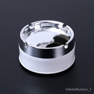 🚓AHousehold Stainless Steel Living Room Ashtray Wear-Resistant Drop-Resistant Ashtray Multi-Functional Toilet Cleaning C