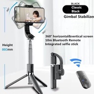 4in1 L08 Gimbal Stabilizer for phone Anti-Shake Selfie Stick Tripod Stick TriPod Bluetooth