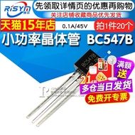 Risym Low Power Transistor BC547B BC547 Triode 0.1A/45V NPN TO-92 20 Pieces