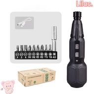 LILAC 3.6V Electric Screwdriver Set Automatic Tool Professional Automatic Screwdriver Hand Electric Drill Driver Electric Screwdriver Cordless With LED Light Power Drill Driver