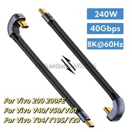 FDDO 240W 40Gbps USB4.0 Cable Compatible WithThunderbolt 4/3 Interface Short USBC Data Cable USBC Ma