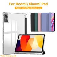 [xiaomi case]smart case xiaomi pad SE 8.7 mipad 5 6 7 Pro 11 inch 2021 mi 12.1 redmi 11 2024 TPU Bac