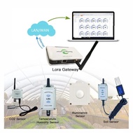 QB5S hit Wireless Temperature Humidity Light Carbon Dioxide Soil Moisture Detector Agriculture Green