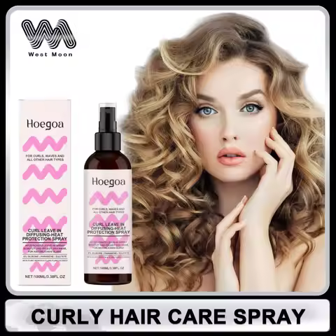 Curly Hair Care Spray Anti Frizz Long Lasting Setting Add Volume Nourish Hair Refreshing Luster Silk