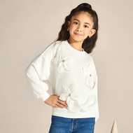 Max Fashion Floral 3D Applique Sweatshirt
