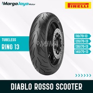 PIRELLI DIABLO ROSSO SCOOTER TL Tire Ring 13 110/70-13 130/70-13 140/70-13 Tubeless Motorcycle Tire