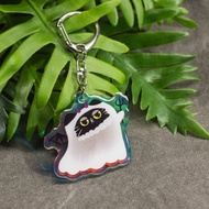 \特別版/ 黑貓 惡魔 滴膠 壓克力 吊飾 鑰匙圈